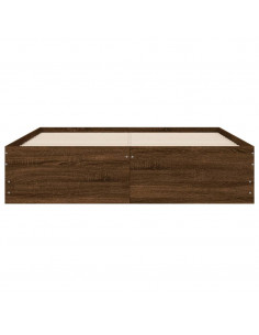 Giroletto Cassetti Rovere Marrone 120x190 cm Legno Multistrato
