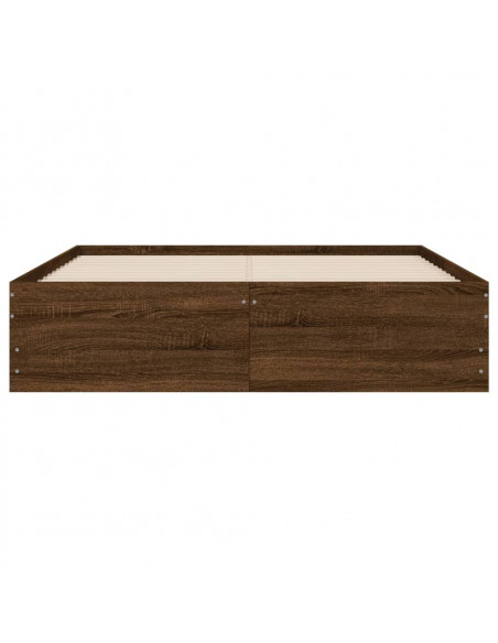 Giroletto Cassetti Rovere Marrone 120x190 cm Legno Multistrato