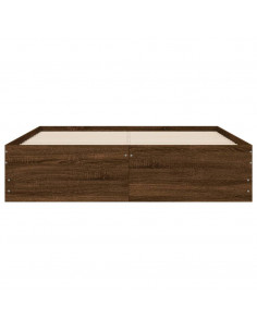 Giroletto Cassetti Rovere Marrone 135x190 cm Legno Multistrato