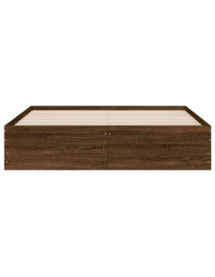 Giroletto Cassetti Rovere Marrone 140x190 cm Legno Multistrato