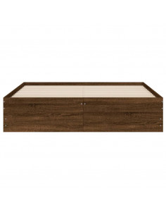 Giroletto Cassetti Rovere Marrone 140x200 cm Legno Multistrato