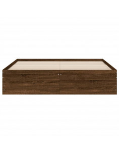 Giroletto Cassetti Rovere Marrone 150x200 cm Legno Multistrato