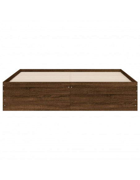 Giroletto Cassetti Rovere Marrone 150x200 cm Legno Multistrato