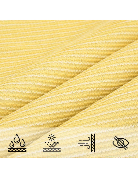Vela Parasole 160 g/m² Beige 2,5x5 m in HDPE