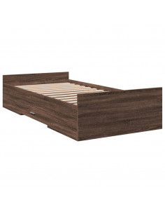 Giroletto Cassetti Rovere Marrone 75x190 cm Legno Multistrato