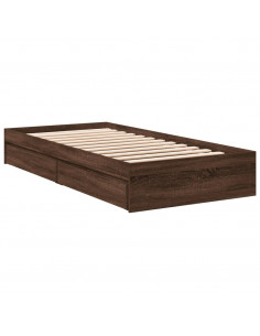 Giroletto Cassetti Rovere Marrone 75x190 cm Legno Multistrato