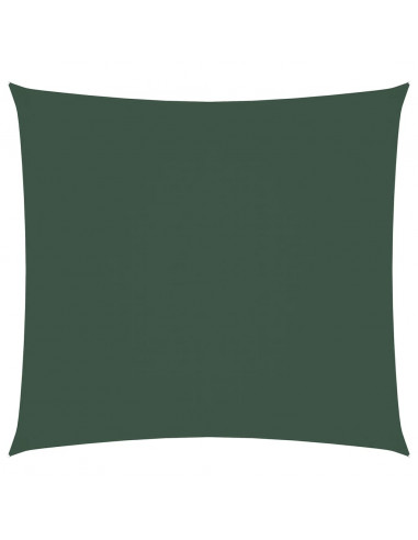 Vela Parasole in Tela Oxford Quadrata 2,5x2,5 m Verde Scuro