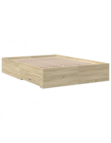 Giroletto Cassetti Rovere Sonoma 120x200 cm Legno Multistrato