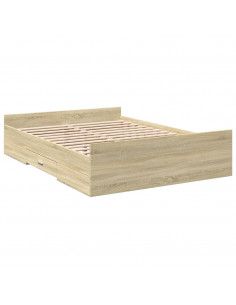 Giroletto Cassetti Rovere Sonoma 120x200 cm Legno Multistrato