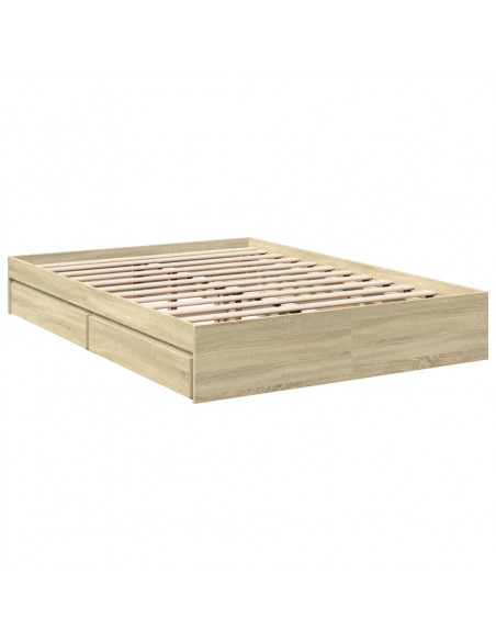 Giroletto Cassetti Rovere Sonoma 135x190 cm Legno Multistrato