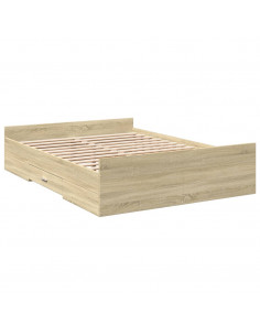 Giroletto Cassetti Rovere Sonoma 140x190 cm Legno Multistrato