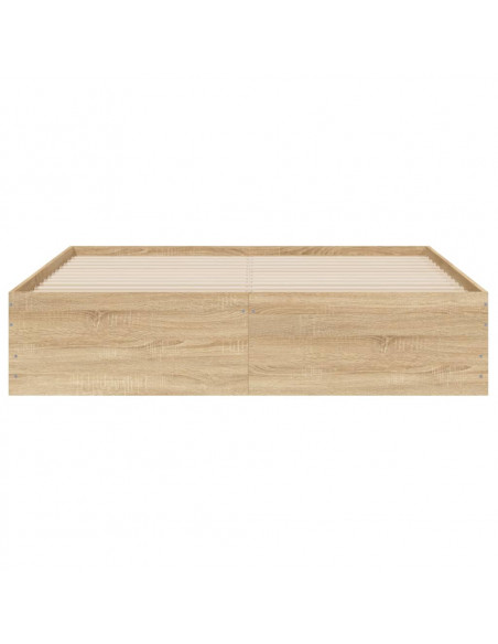 Giroletto Cassetti Rovere Sonoma 140x190 cm Legno Multistrato