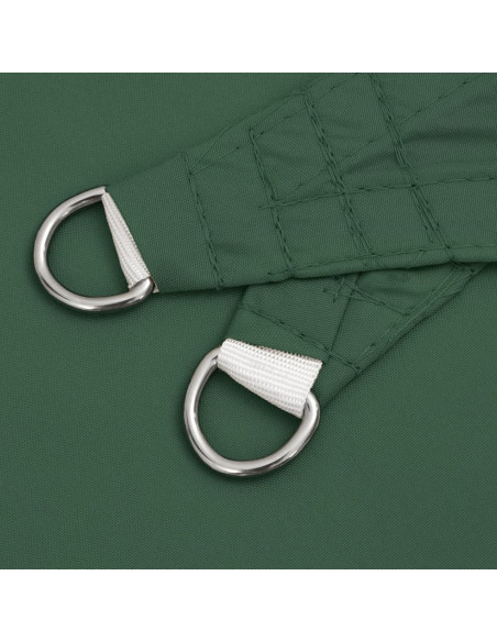 Vela Parasole in Tela Oxford Quadrata 4x4 m Verde Scuro