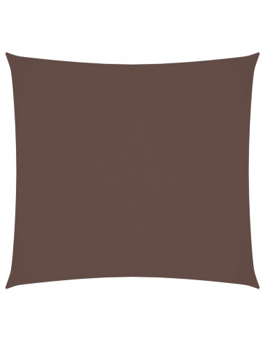 Vela Parasole in Tessuto Oxford Quadrata 3,6x3,6 m Marrone