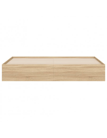 Giroletto Cassetti Rovere Sonoma 160x200 cm Legno Multistrato