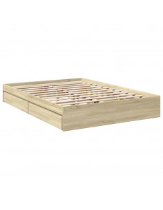 Giroletto Cassetti Rovere Sonoma 160x200 cm Legno Multistrato