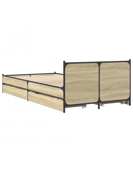 Giroletto Cassetti Rovere Sonoma 75x190 cm Legno Multistrato