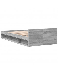 Giroletto Cassetto Grigio Sonoma 90x200 cm Legno Multistrato