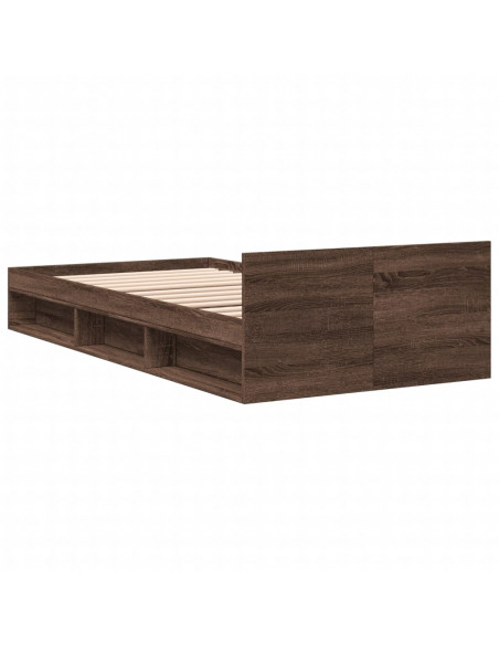 Giroletto Cassetto Rovere Marrone 90x190 cm Legno Multistrato