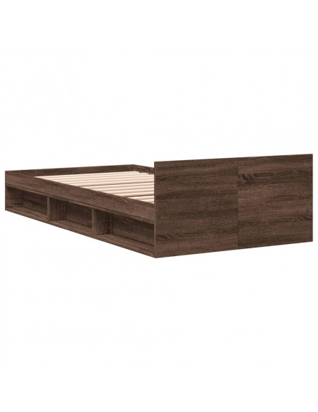 Giroletto Cassetto Rovere Marrone 90x200 cm Legno Multistrato