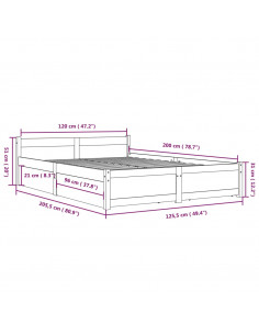 Giroletto con Cassetti 120x200 cm