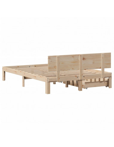 Giroletto con Cassetti 135x190 cm in Legno Massello di Pino