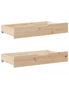 Giroletto con Cassetti 135x190 cm in Legno Massello di Pino