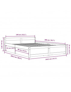 Giroletto con Cassetti 140x200 cm