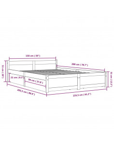 Giroletto con Cassetti 150x200 cm King Size