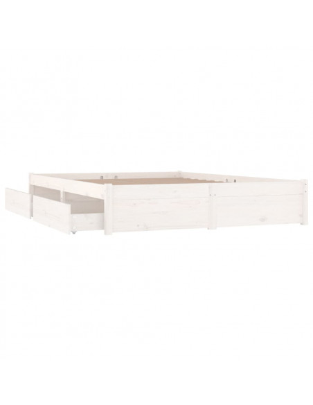 Giroletto con Cassetti Bianco 140x190 cm