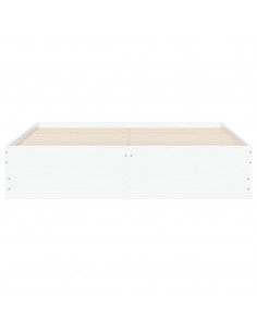 Giroletto con Cassetti Bianco 150x200 cm in Legno Multistrato