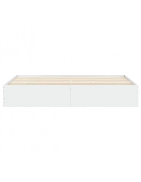 Giroletto con Cassetti Bianco 160x200 cm in Legno Multistrato