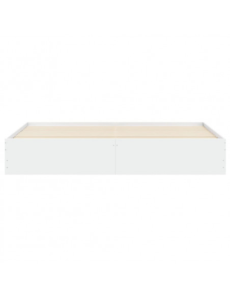 Giroletto con Cassetti Bianco 200x200 cm in Legno Multistrato