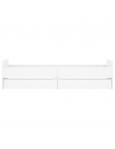 Giroletto con Cassetti Bianco 90x190 cm