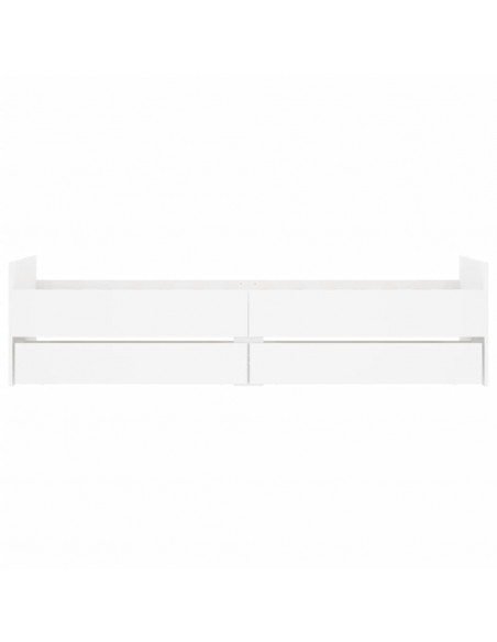 Giroletto con Cassetti Bianco 90x200 cm