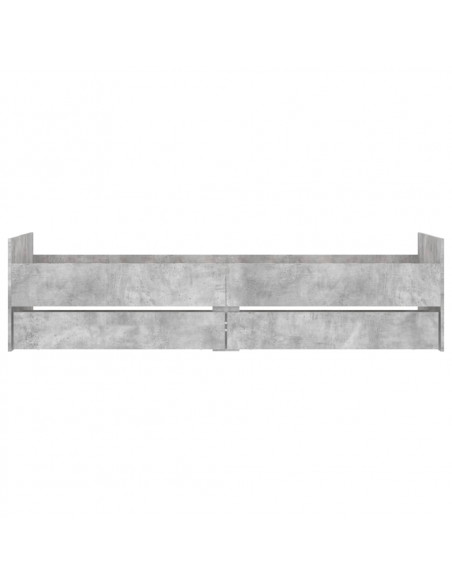Giroletto con Cassetti Grigio Cemento 100x200 cm