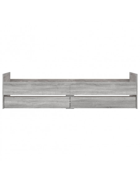 Giroletto con Cassetti Grigio Sonoma 100x200 cm