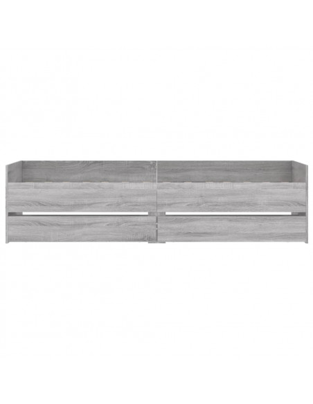 Giroletto con Cassetti Grigio Sonoma 100x200 cm
