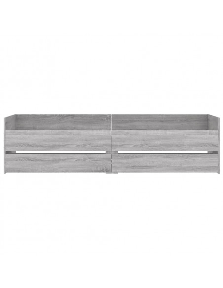 Giroletto con Cassetti Grigio Sonoma 90x190 cm