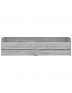 Giroletto con Cassetti Grigio Sonoma 90x200 cm