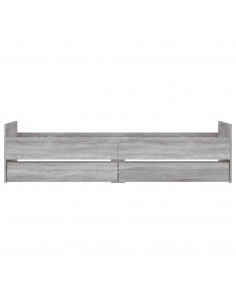 Giroletto con Cassetti Grigio Sonoma 90x200 cm