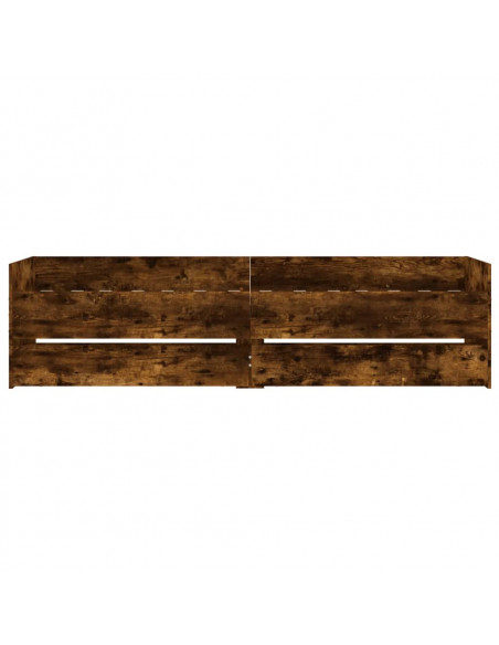 Giroletto con Cassetti Rovere Fumo 100x200 cm