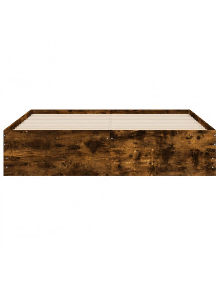 Giroletto con Cassetti Rovere Fumo 140x190 cm Legno Multistrato