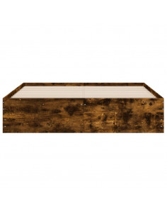 Giroletto con Cassetti Rovere Fumo 140x200 cm Legno Multistrato