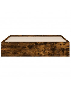 Giroletto con Cassetti Rovere Fumo 150x200 cm Legno Multistrato