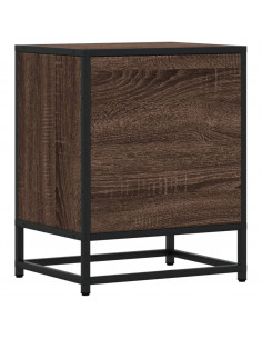 Comodino Rovere Marrone 40x31x50 cm in Truciolato 2