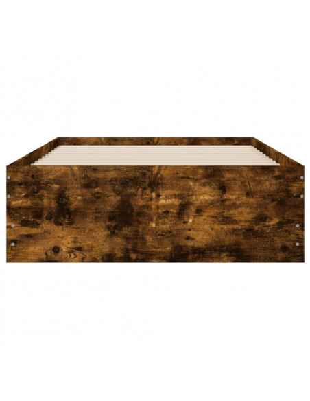 Giroletto con Cassetti Rovere Fumo 90x200 cm Legno Multistrato