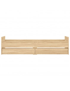 Giroletto con Cassetti Rovere Sonoma 100x200 cm