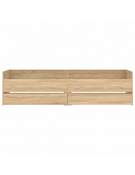 Giroletto con Cassetti Rovere Sonoma 90x190 cm