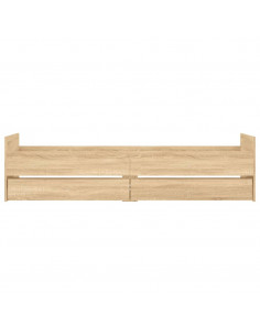 Giroletto con Cassetti Rovere Sonoma 90x190 cm